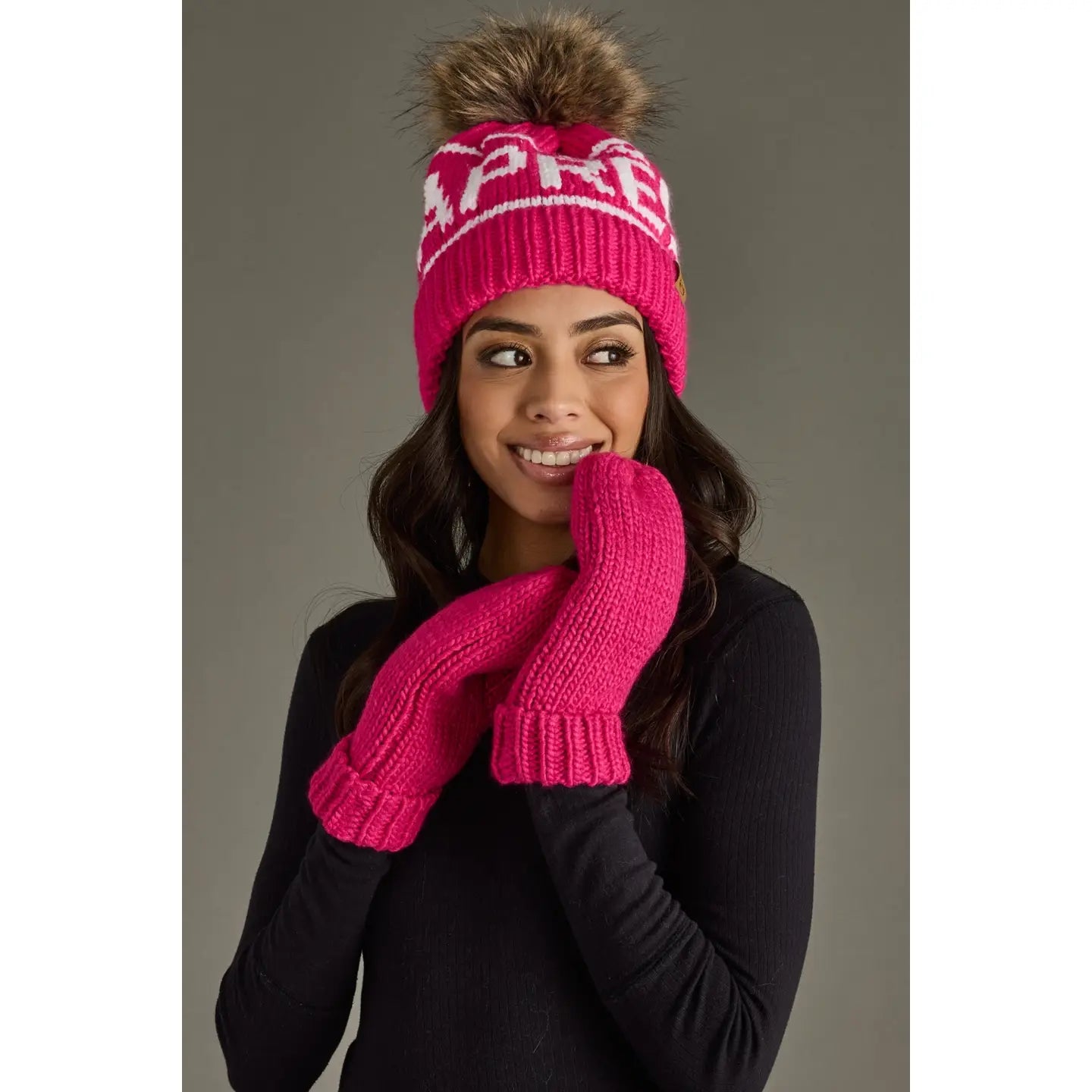 Hit The Slopes Mittens - Pink