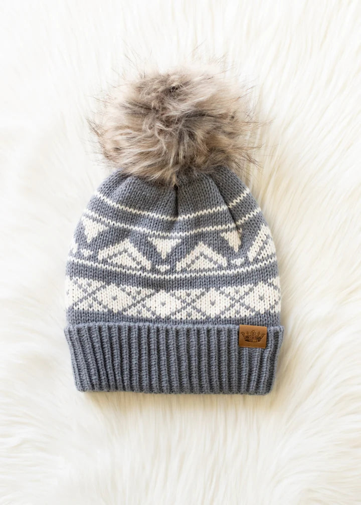 Stay Young Pom Hat - Gray