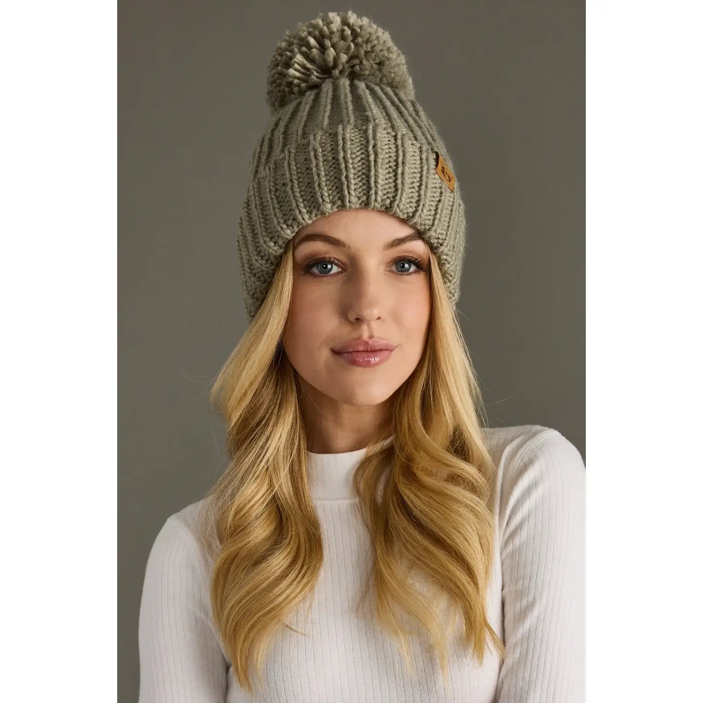 Gracie Sage Pom Hat