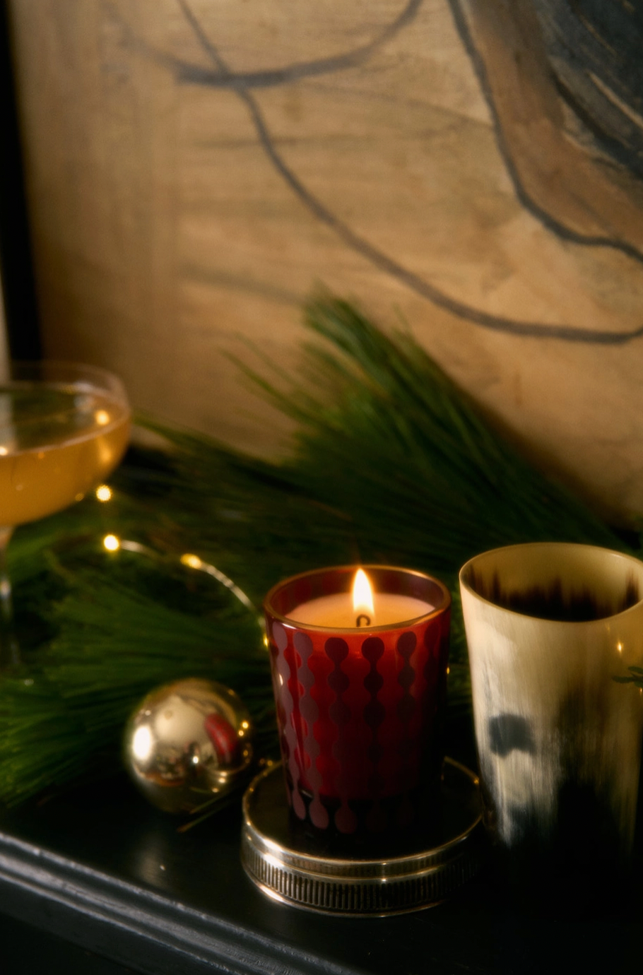 Rewined Poinsettia Holiday Candle 2.5 oz