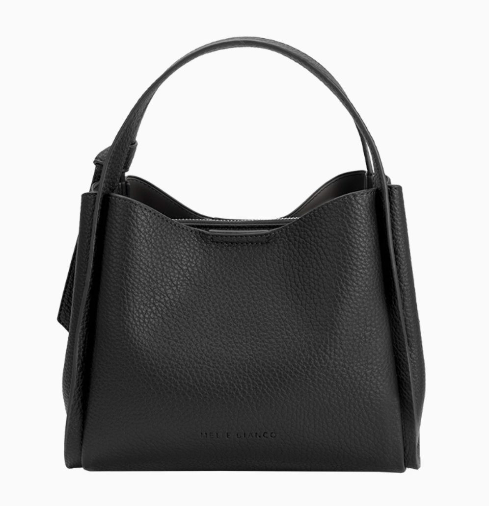 Felicity Black Recycled Vegan Top Handle Bag