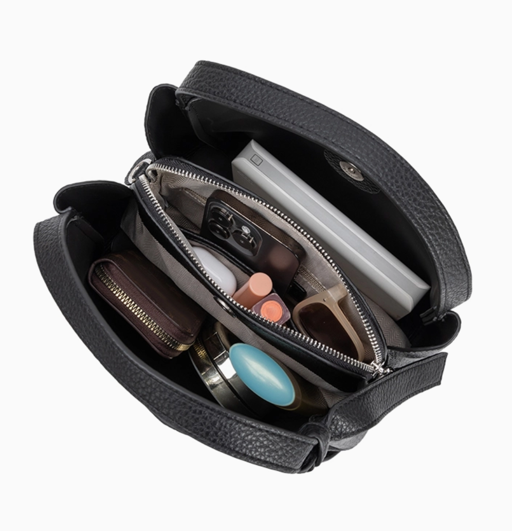 Felicity Black Recycled Vegan Top Handle Bag