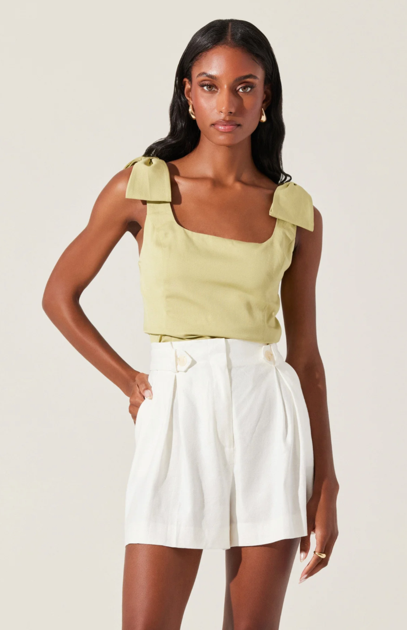 Jessica Bow Detail Sleeveless Top