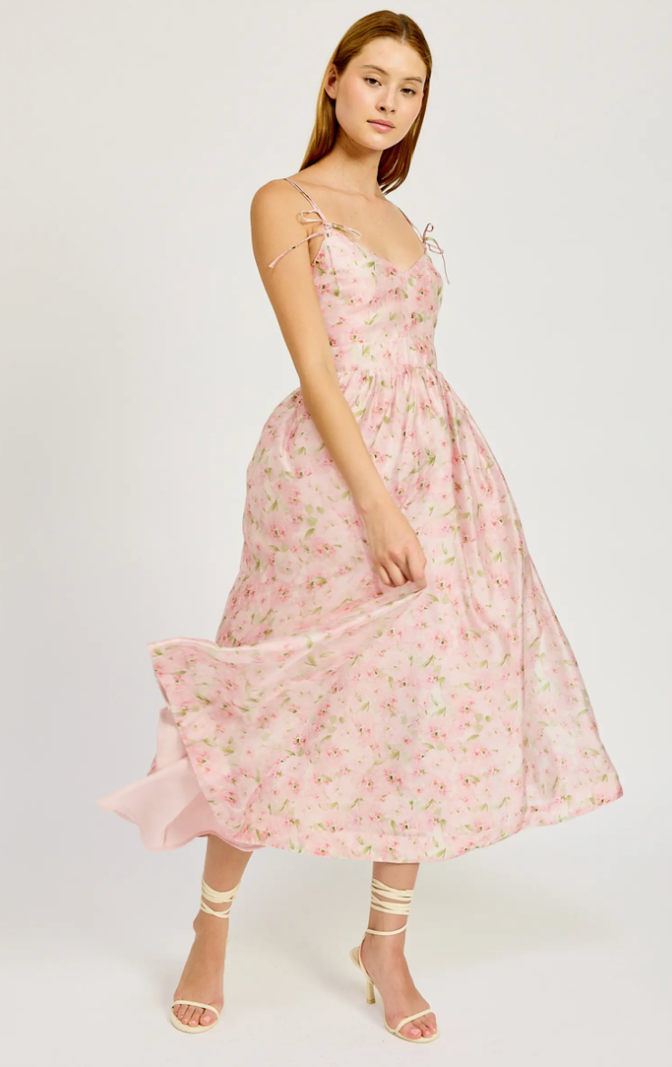 Josette Floral Midi Dress