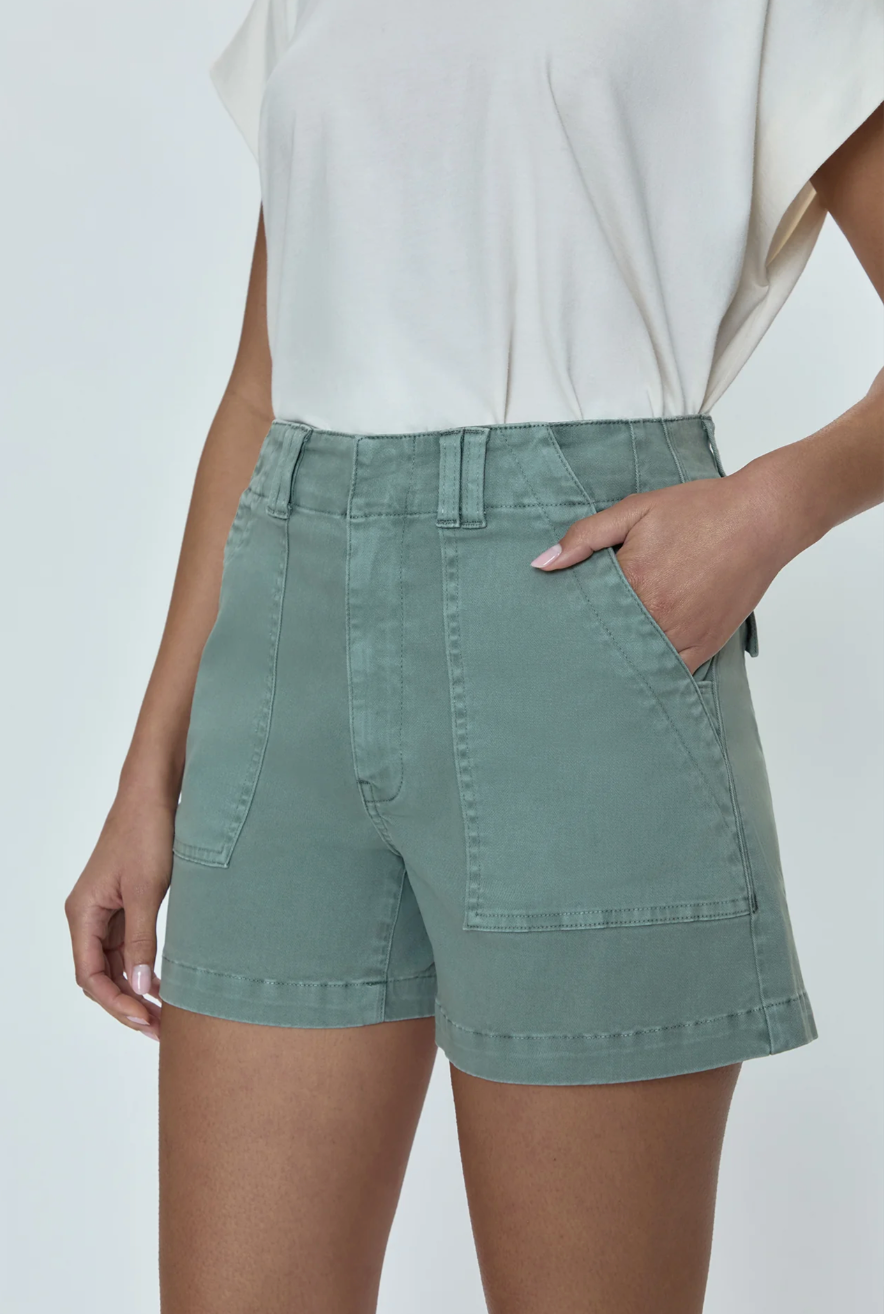 Marissa High Rise Utility Short - Bluff