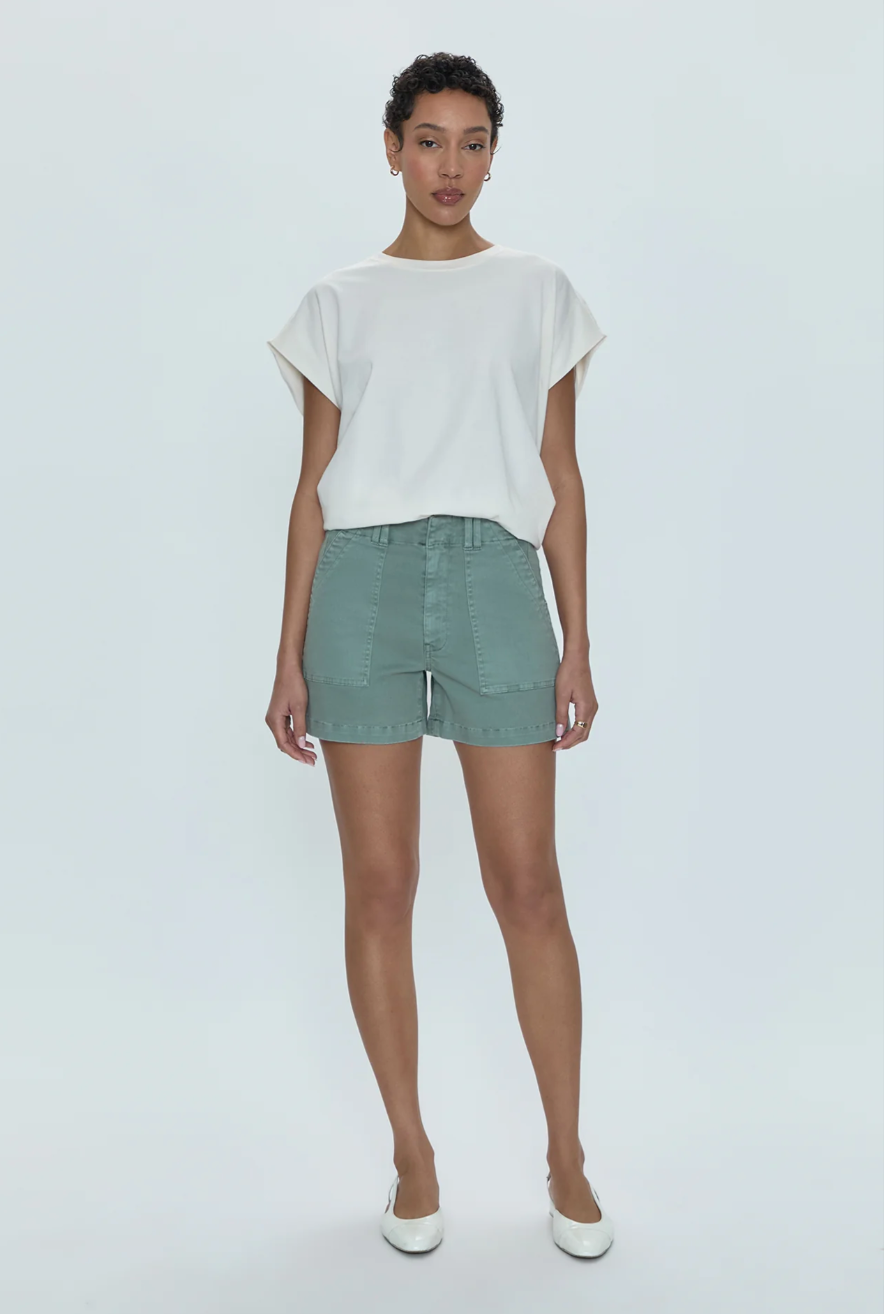 Marissa High Rise Utility Short - Bluff