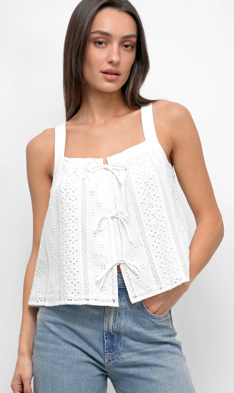 Vivi Cotton Eyelet Top