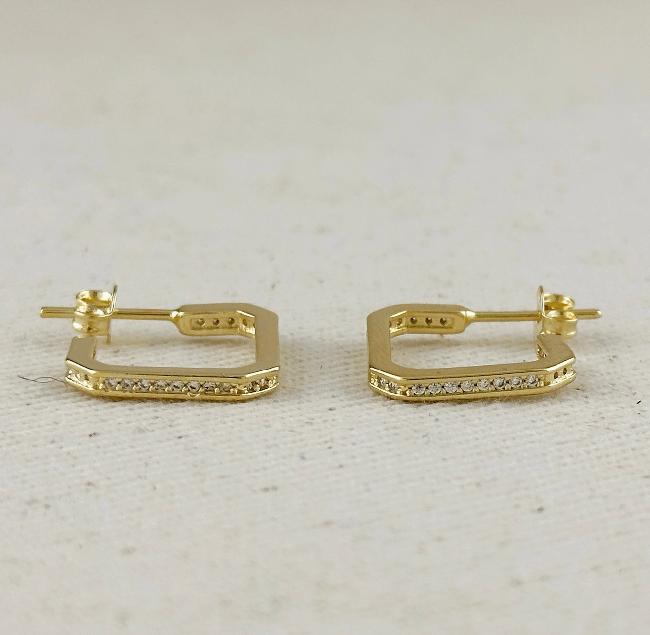 Square CZ Earring