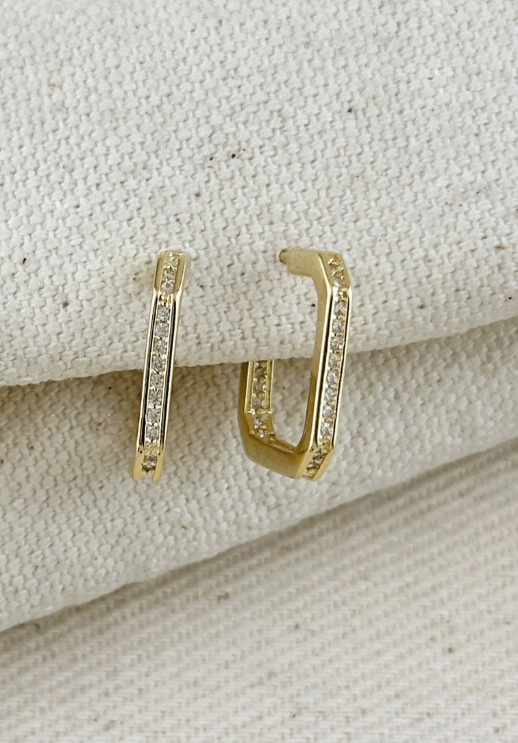 Square CZ Earring