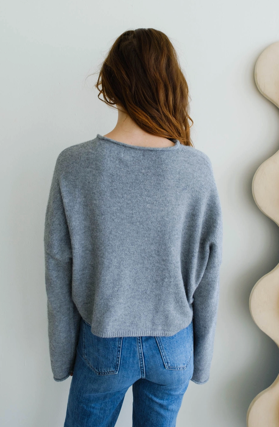 Heather Grey Piper Cardigan