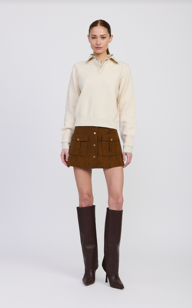 Azra Mixed Media Sweater