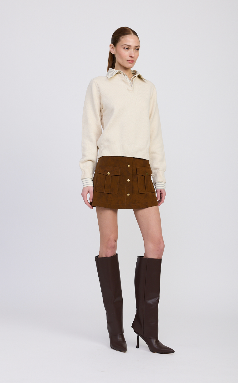 Azra Mixed Media Sweater