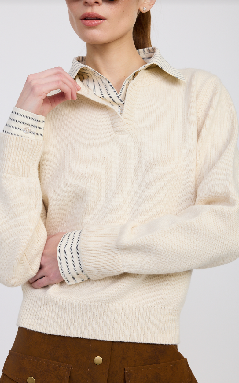 Azra Mixed Media Sweater
