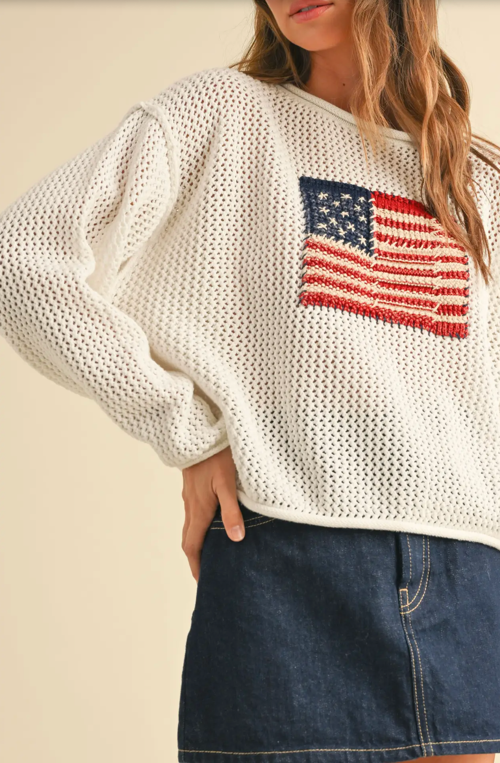 White Flag Sweater
