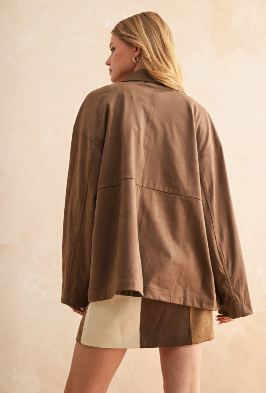 Ella Suede Button Jacket