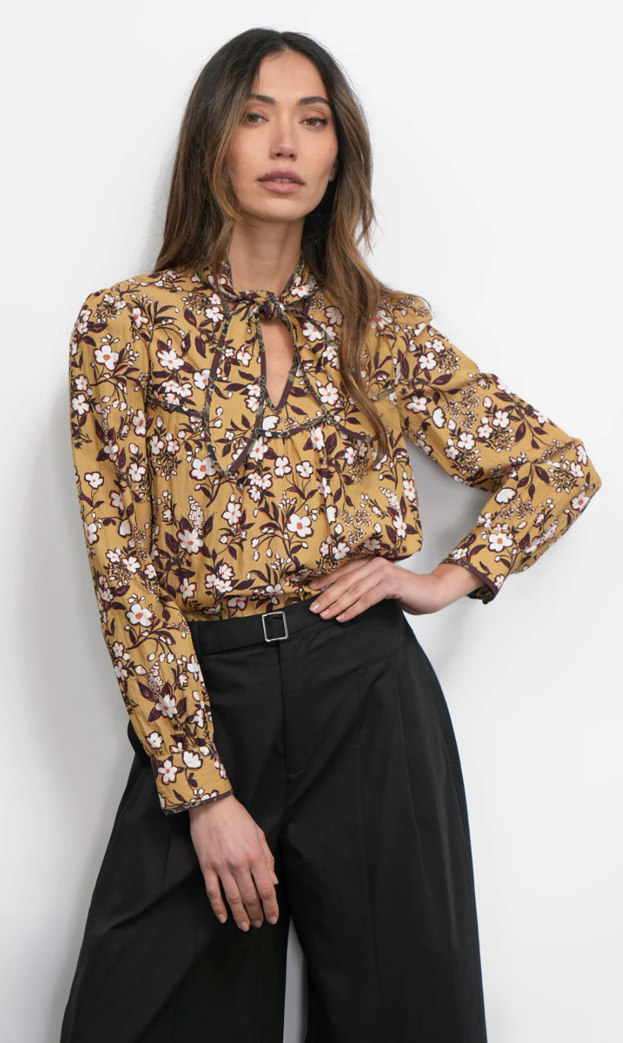 Rowan Tie Neck Blouse