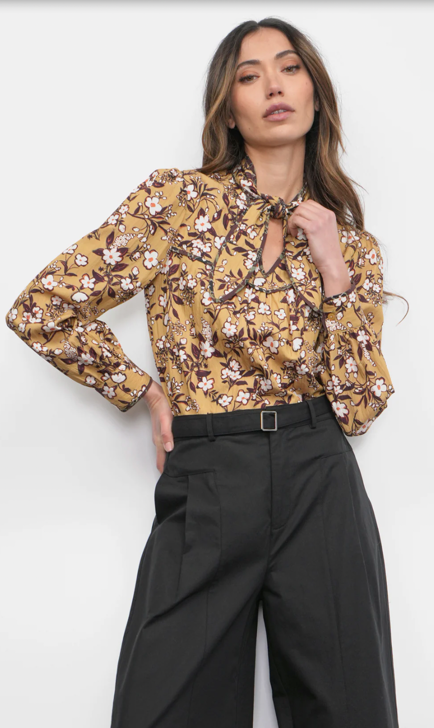 Rowan Tie Neck Blouse