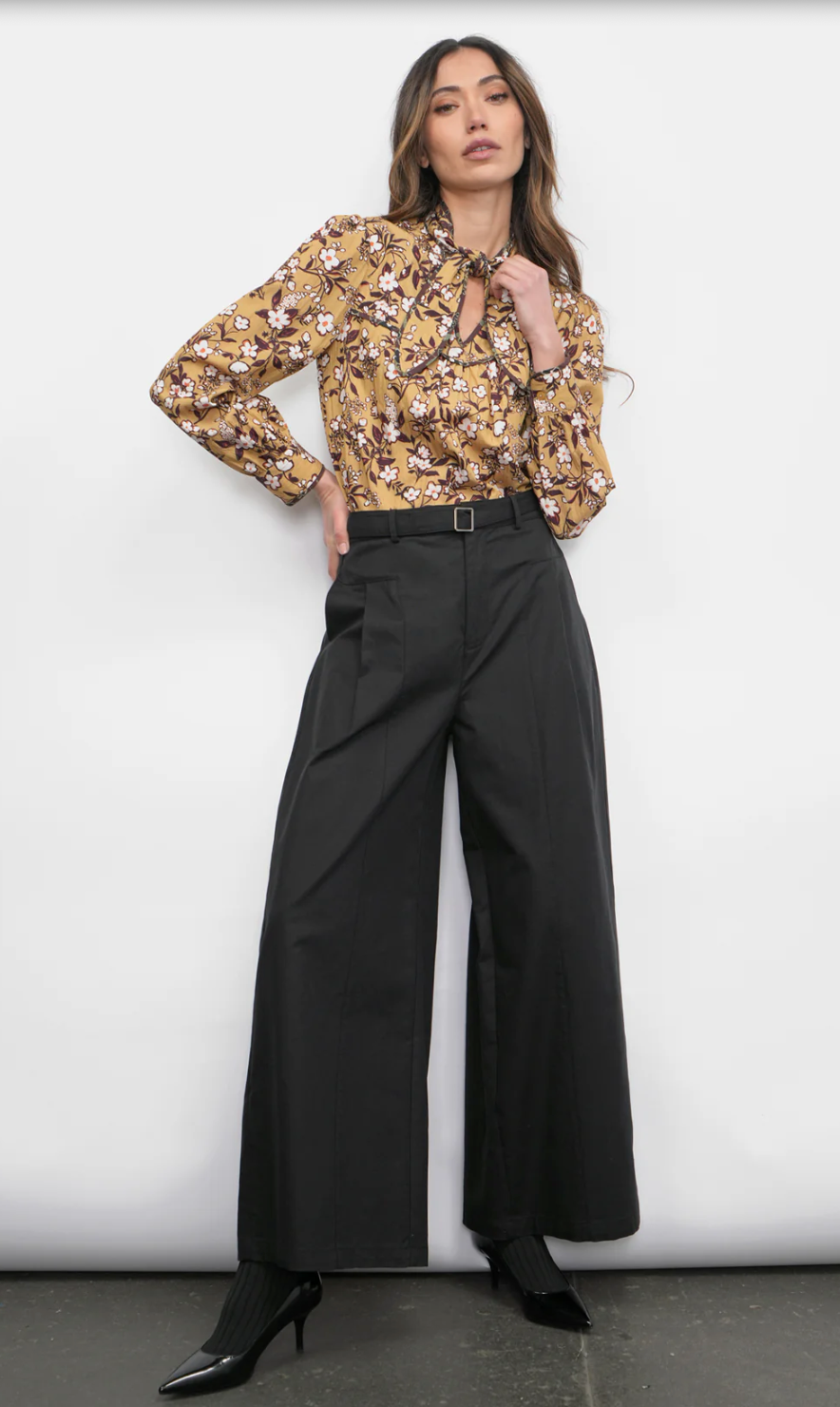 Rowan Tie Neck Blouse