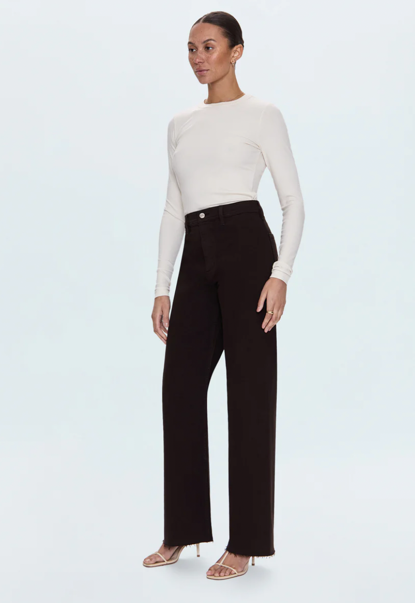 PENNY HIGH RISE WIDE LEG - MOCHA