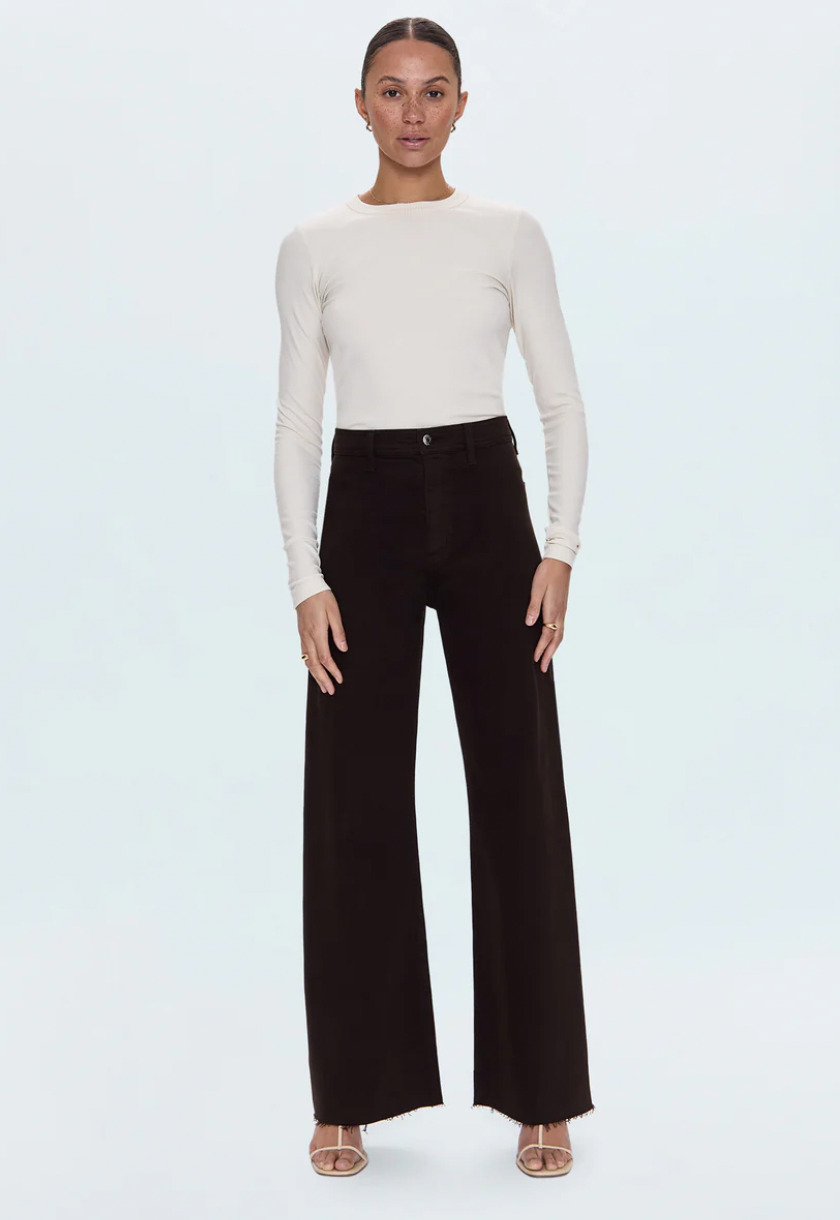 PENNY HIGH RISE WIDE LEG - MOCHA