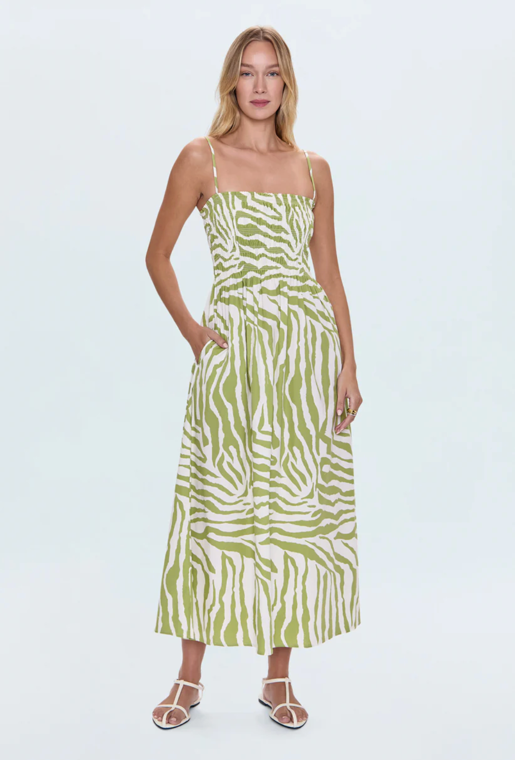 Bianca Safari Lime Bodice Dress