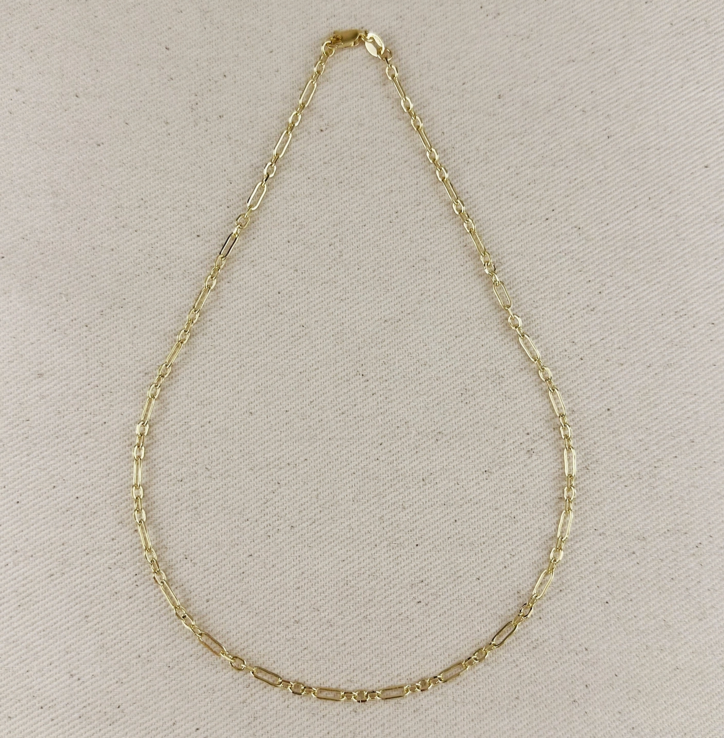 16 Inch Mixed Paperclip Chain