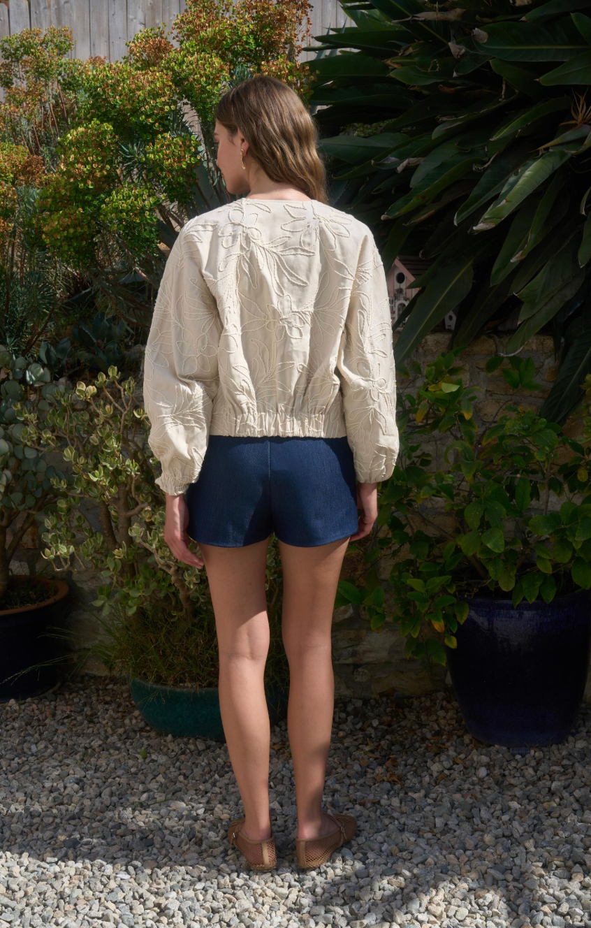 Sarah Tied Front Floral Jacket