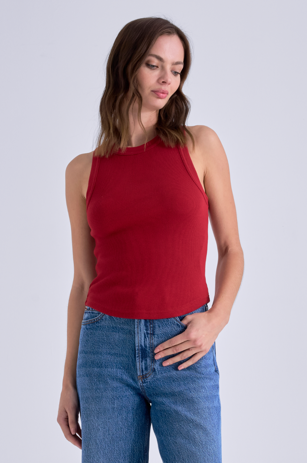 NISSI TANK TOP - RACER RED