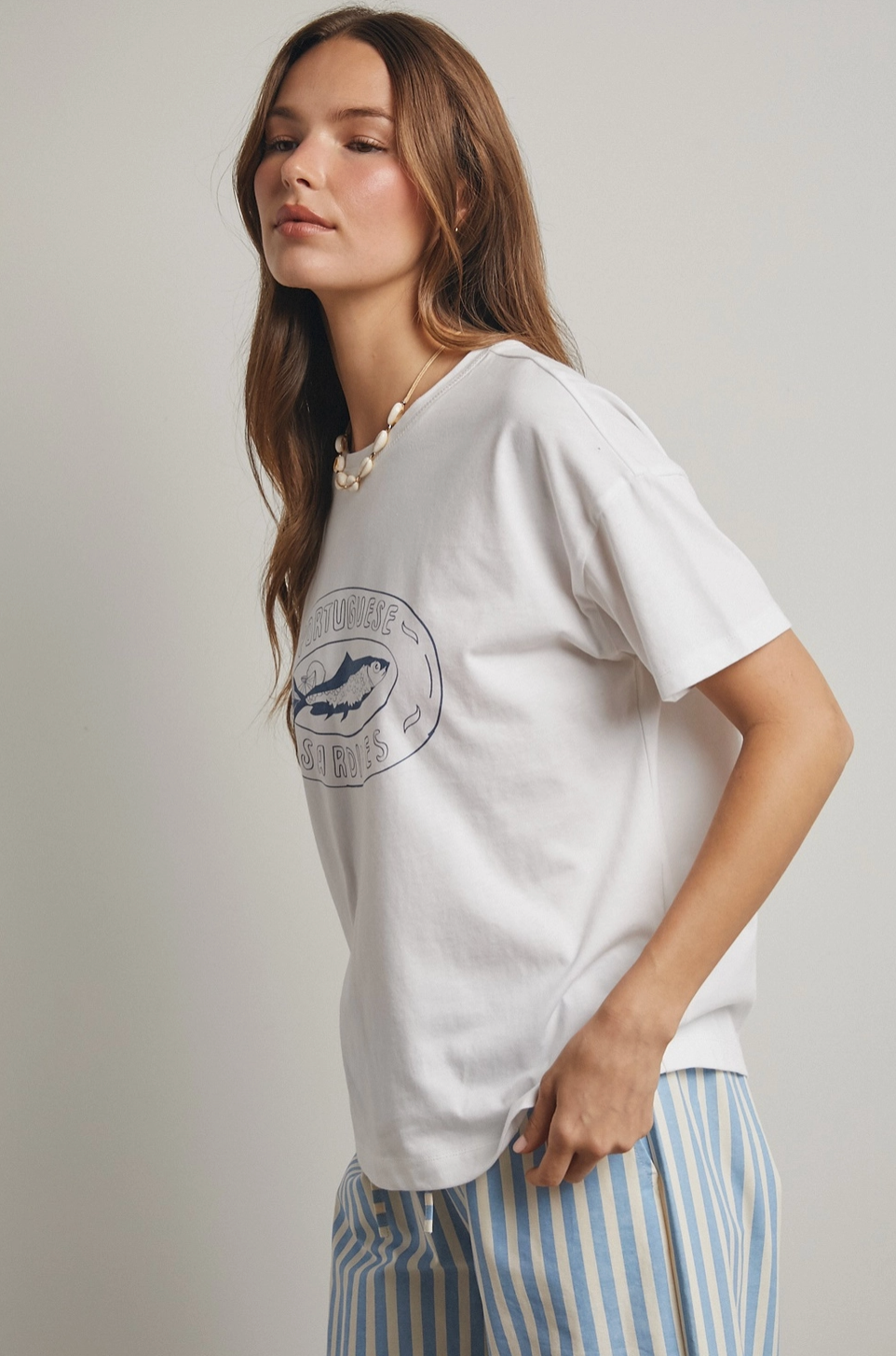 Portuguese Sardines Fish Graphic Knit Tee