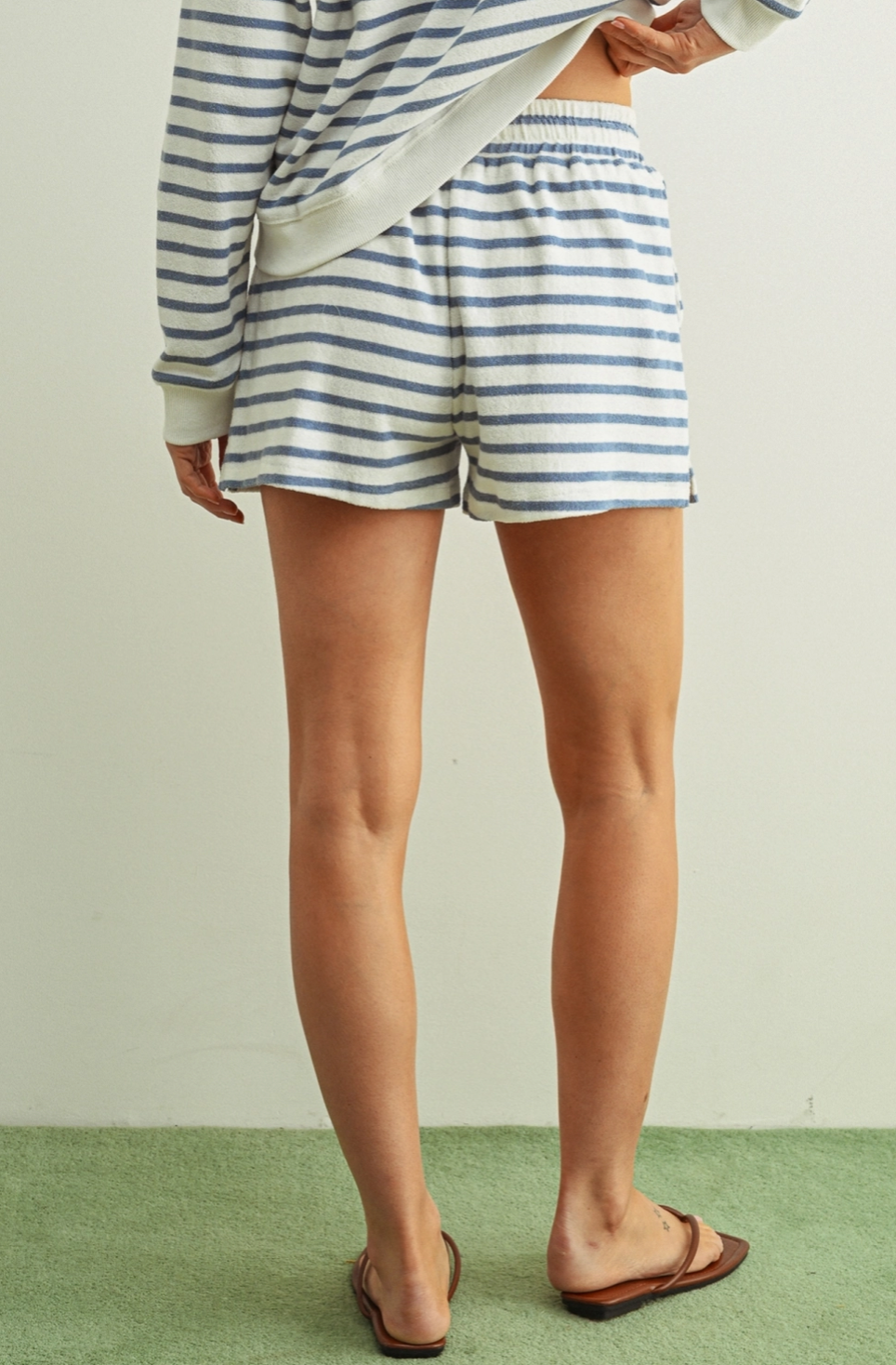 Island Striped Print Relaxed Short