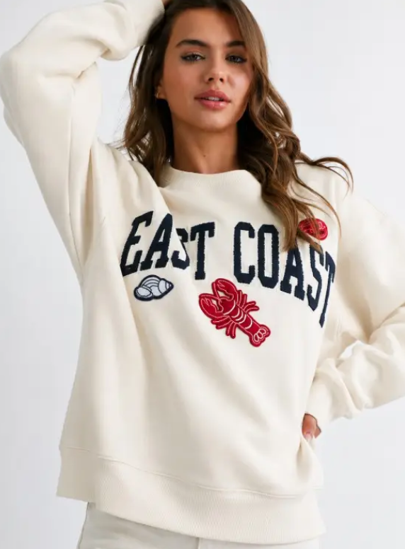 Pearl East Coast Graphic Fleece Pullover - PREORDER