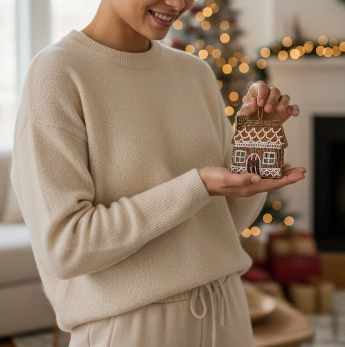 Gingerbread Cabin Ornament