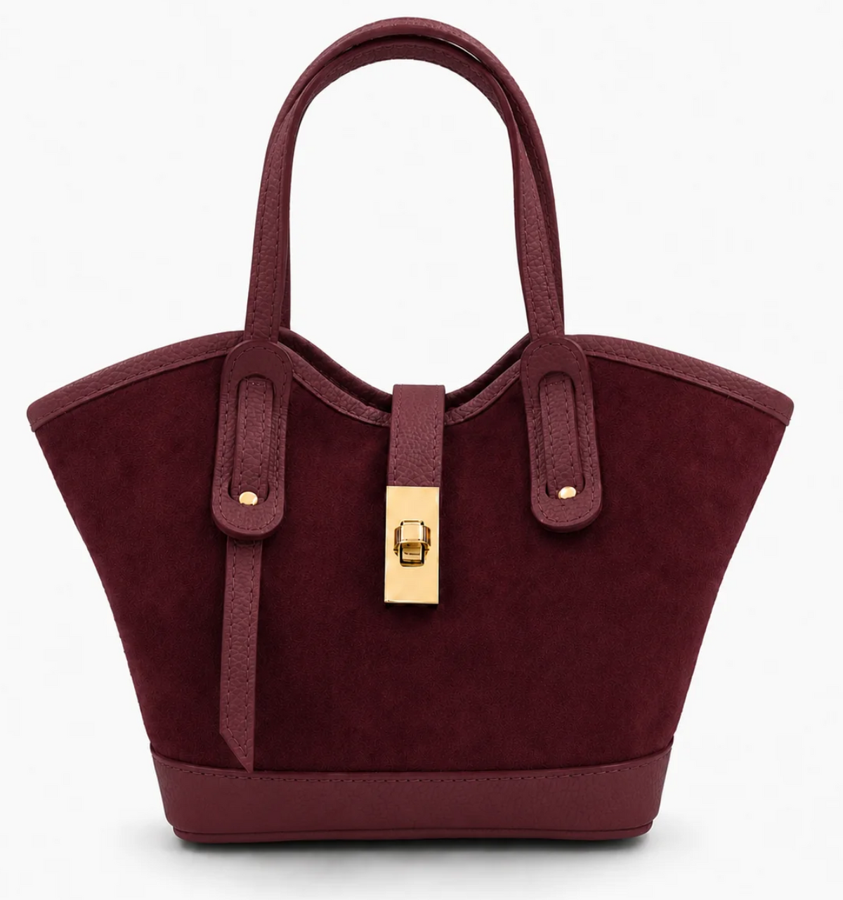 Burgundy Molly Suade Bag