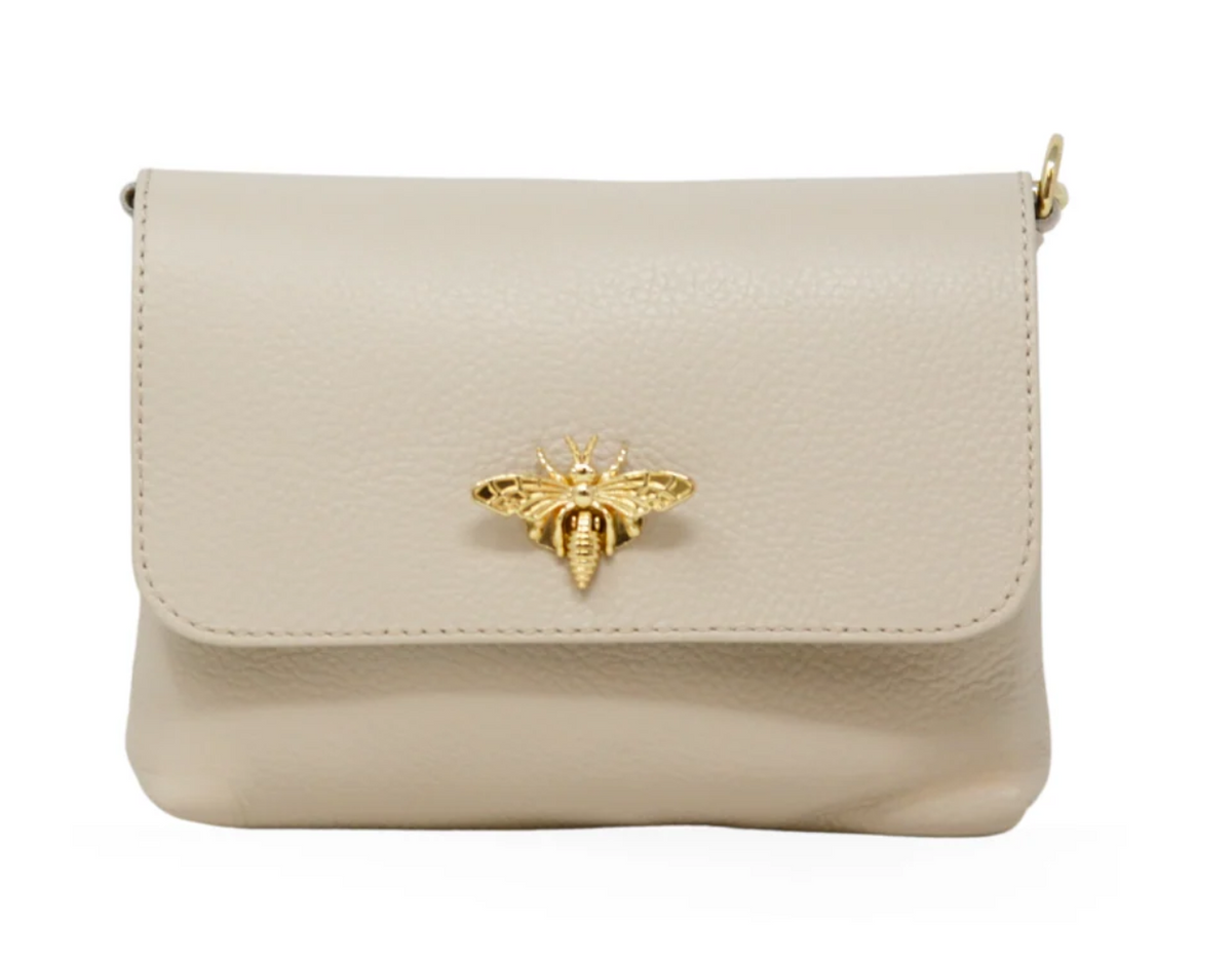 Beige Sofia Bumblebee Crossbody Bag