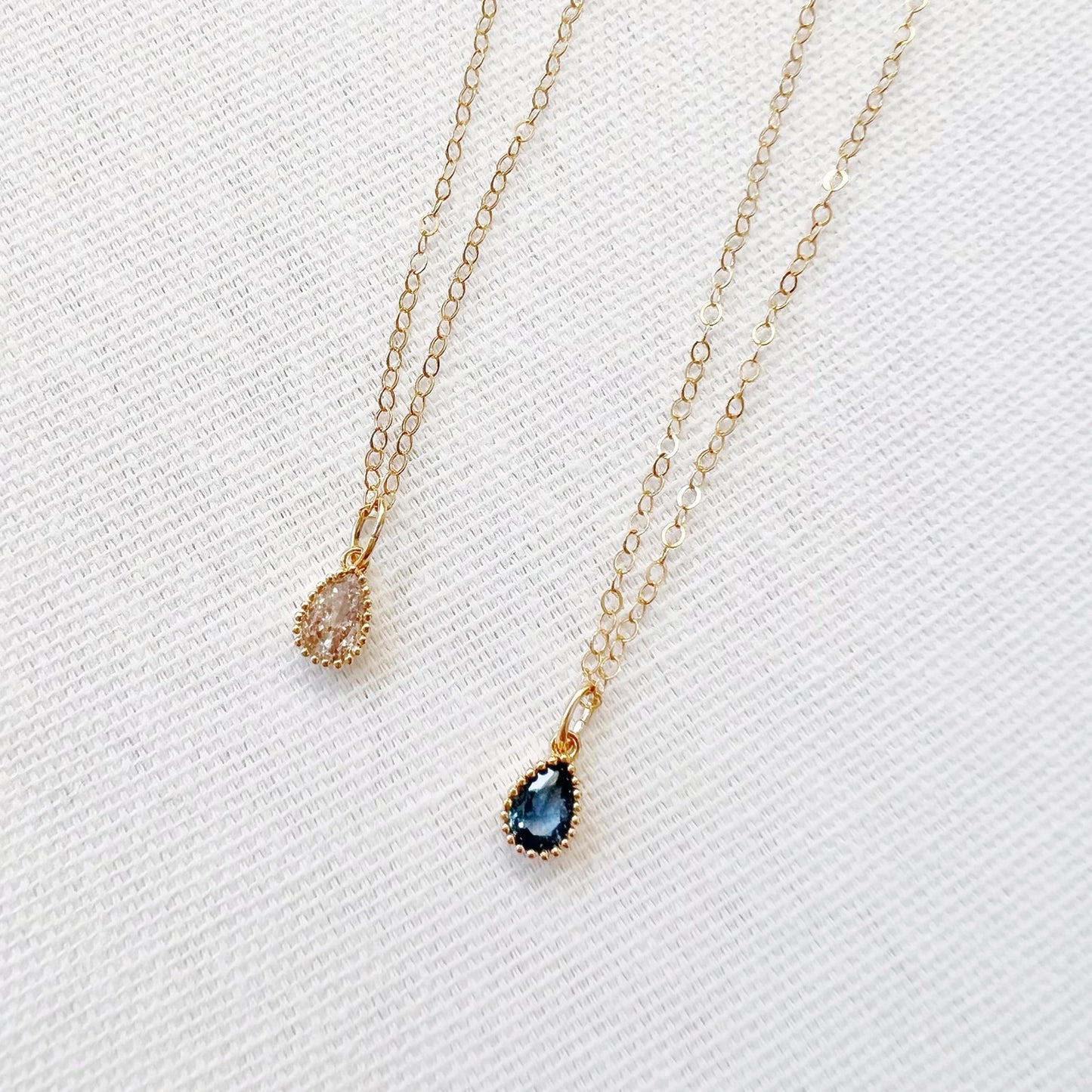 Rain Petite Cz Necklace