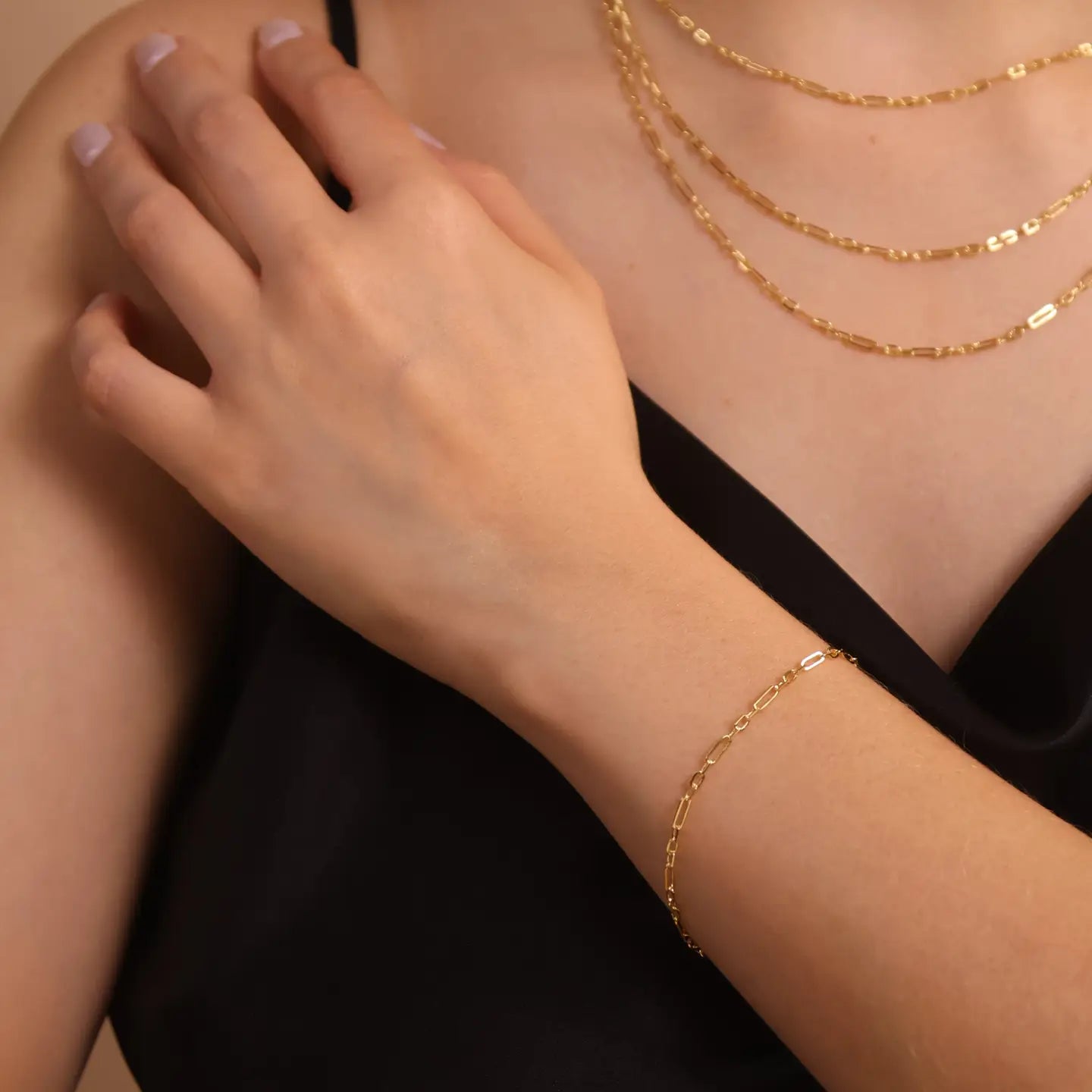 Mixed Paperclip Bracelet