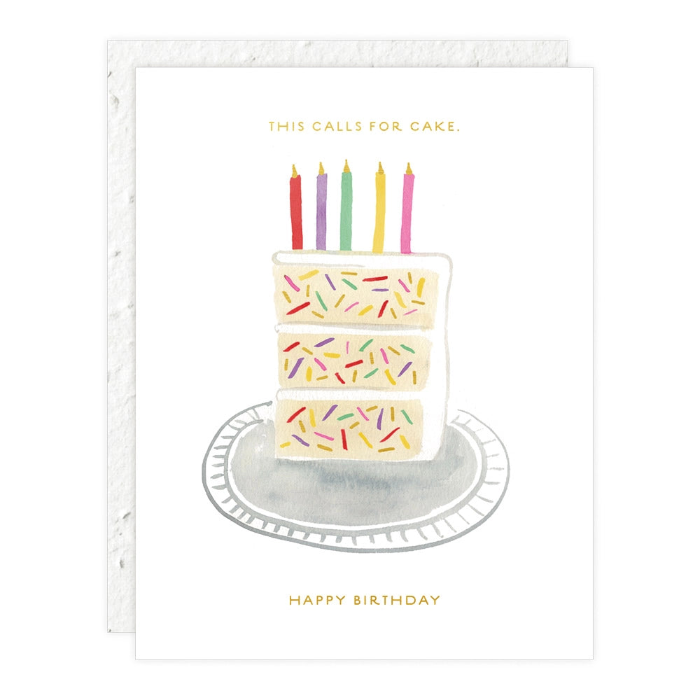 Birthday Cake Slice Birthday Card