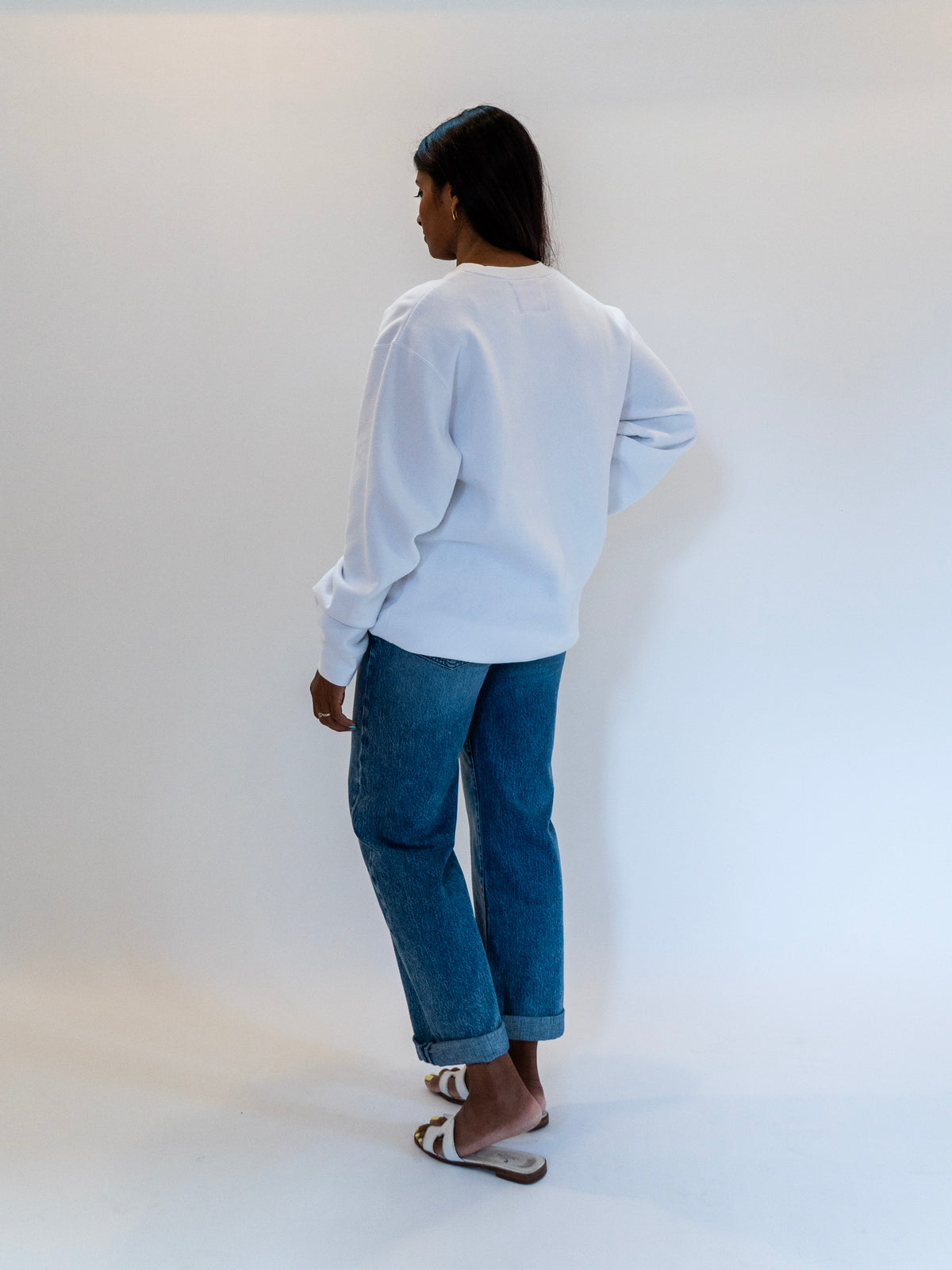 White Charlestown Crewneck One-Of-A-Kind