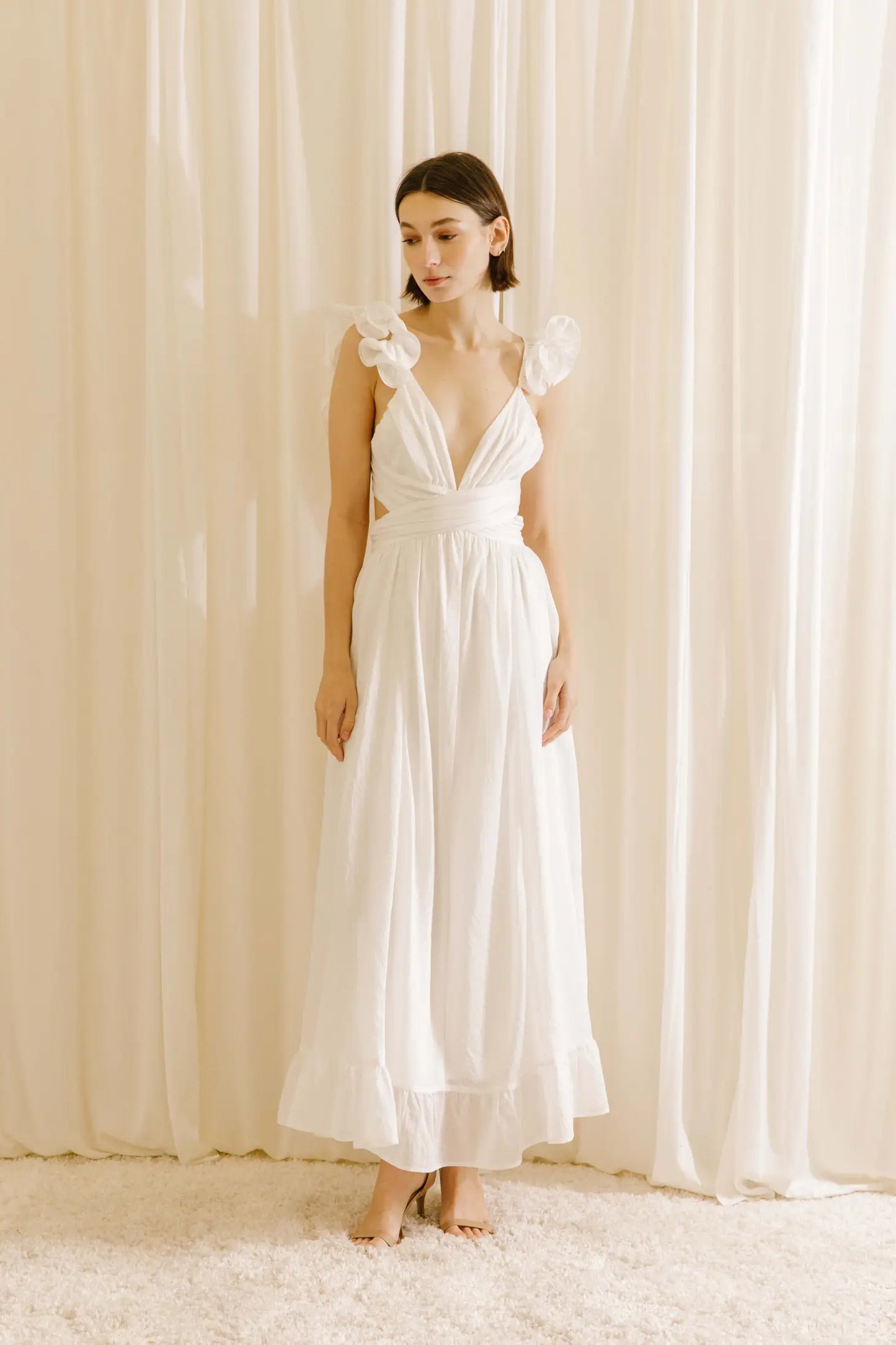 White Romantic Maxi Dress