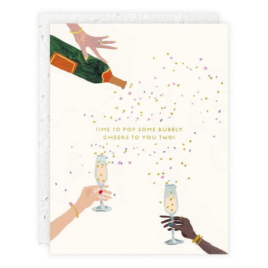 Pop Some Bubbly | Wedding & Engagement Card