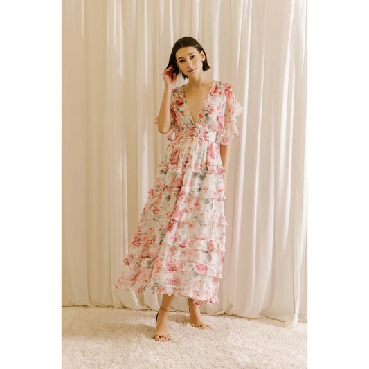 Spring Showers Floral Maxi Dress