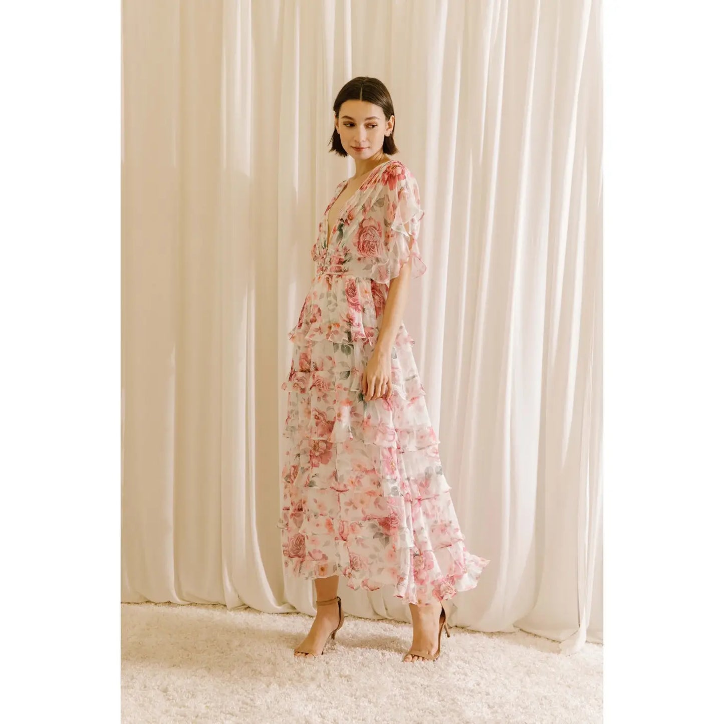 Spring Showers Floral Maxi Dress