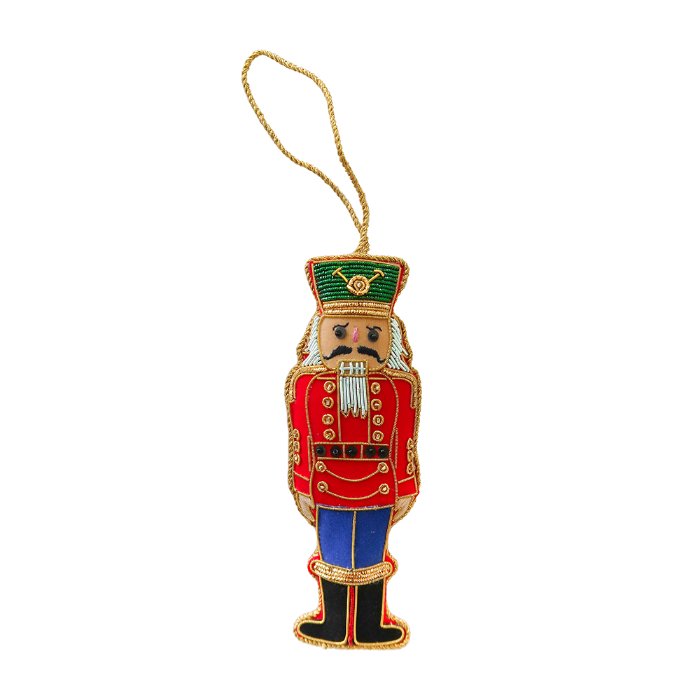 Red & Blue Nutcracker Ornament