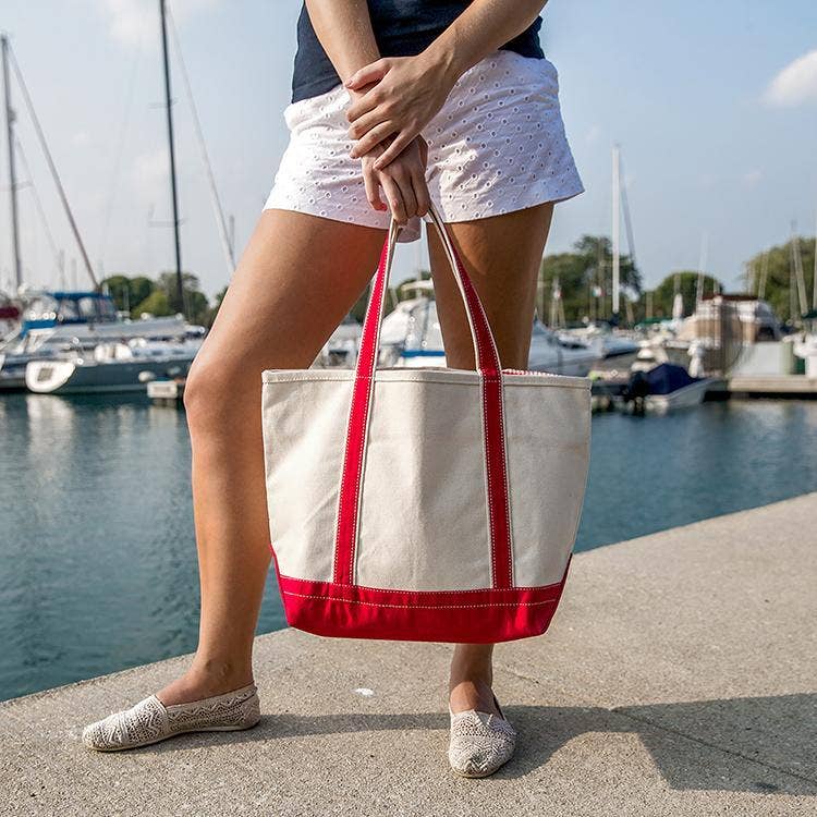 Navy Medium Canvas Tote