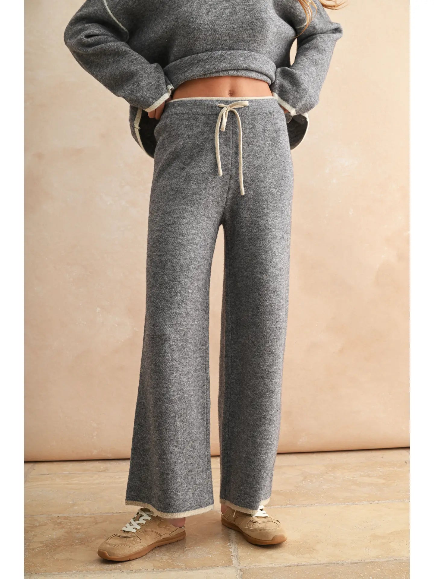 Wide Leg Sweater Pants