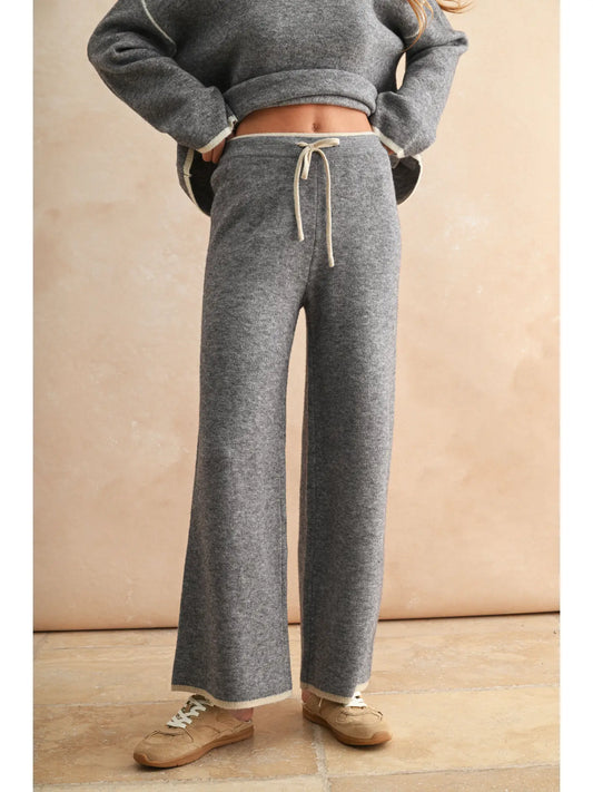 Wide Leg Sweater Pants