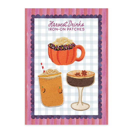 Harvest Drinks Iron-On Patch Set