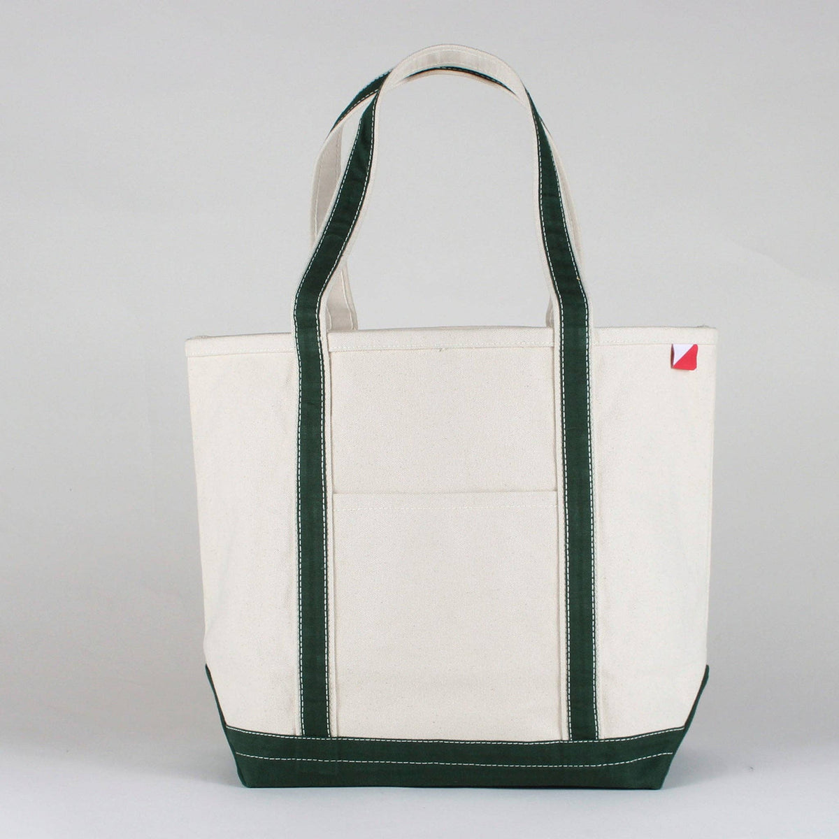 Hunter Green Medium Canvas Tote