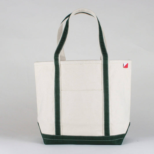 Hunter Green Medium Canvas Tote
