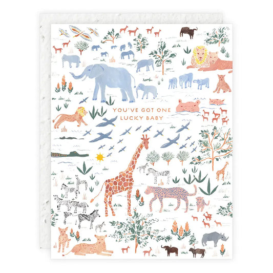 Lucky Baby | Baby Shower Card